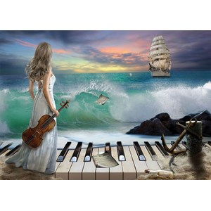 Art Puzzle (4468) - "Sea Symphony" - 1000 brikker puslespil