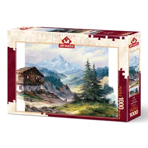 Art Puzzle (5187) - "Green Valley" - 1000 brikker puslespil
