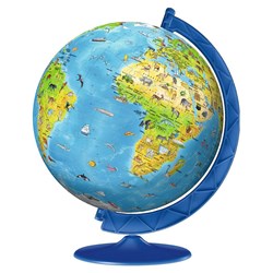 Ravensburger (11160) - "Children's Globe in German" - 180 brikker puslespil