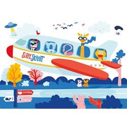 Buffalo Games (39601) - "So Fly (Silly Street)" - 48 brikker puslespil