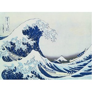 Ravensburger (14845) - Hokusai: "Den store bølge af Kanagawa" - 300 brikker puslespil