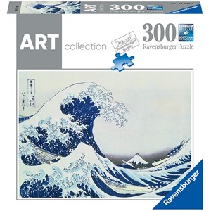 Ravensburger (14845) - Hokusai: "Den store bølge af Kanagawa" - 300 brikker puslespil