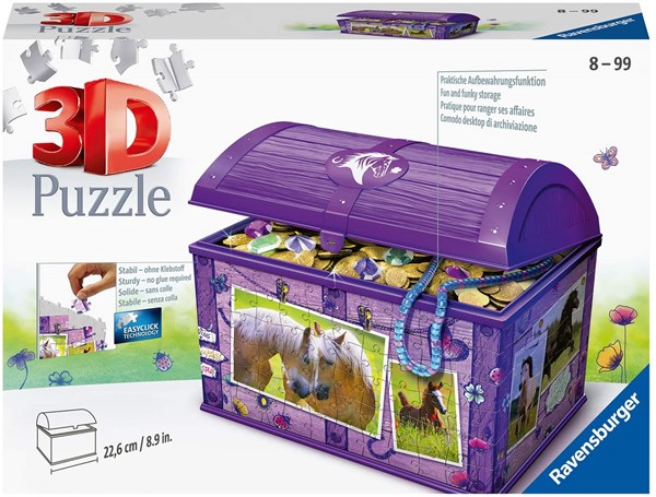 Ravensburger (11173) - "Treasure Chest, Horses" - 216 brikker puslespil
