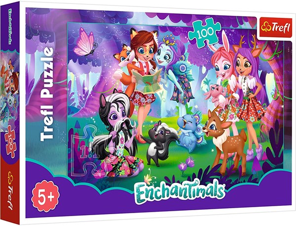 Trefl (16348) - "Enchantimals" - 100 brikker puslespil