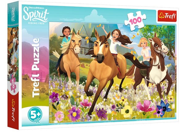 Trefl (16362) - "Spirit Riding Free" - 100 brikker puslespil