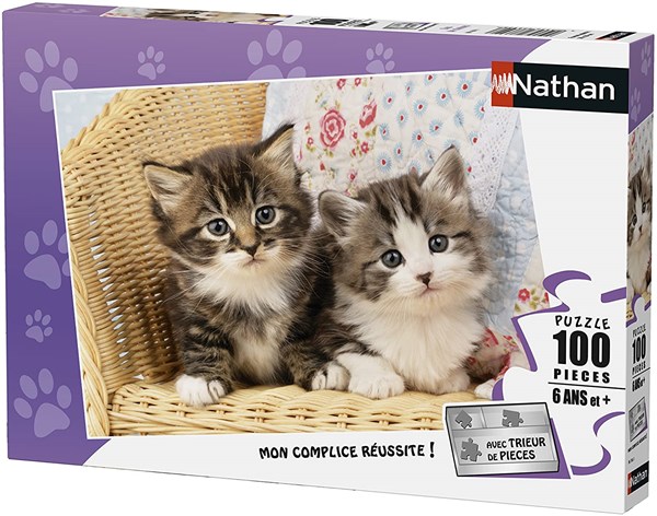 Nathan (86766) - "Kitten" - 100 brikker puslespil