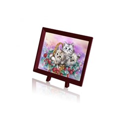 Pintoo (p1119) - "Basket of Strawberries for Cats" - 150 brikker puslespil