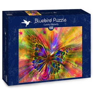 Bluebird Puzzle (70050) - "Colorful Butterfly" - 1500 brikker puslespil