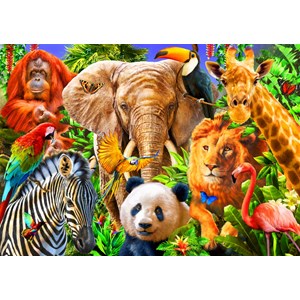 Bluebird Puzzle (70391) - Adrian Chesterman: "Animals for kids" - 150 brikker puslespil