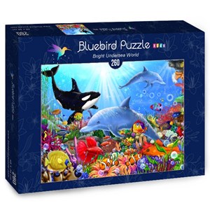 Bluebird Puzzle (70384) - Gerald Newton: "Bright Undersea World" - 260 brikker puslespil