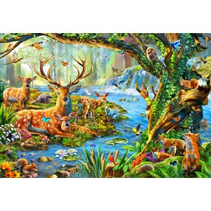 Bluebird Puzzle (70385) - Adrian Chesterman: "Forest Life" - 260 brikker puslespil