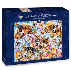 Bluebird Puzzle (70371) - "Selfie Pet Collage" - 260 brikker puslespil