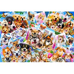 Bluebird Puzzle (70371) - "Selfie Pet Collage" - 260 brikker puslespil