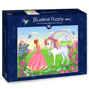 Bluebird Puzzle (70376) - Olena Piatenko: "The Princess and the Unicorn" - 260 brikker puslespil