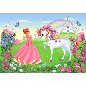 Bluebird Puzzle (70376) - Olena Piatenko: "The Princess and the Unicorn" - 260 brikker puslespil