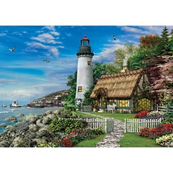 Clementoni (31673) - Dominic Davison: "Romantic Lighthouse" - 1500 brikker puslespil