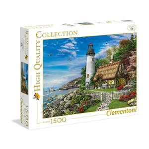 Clementoni (31673) - Dominic Davison: "Romantic Lighthouse" - 1500 brikker puslespil