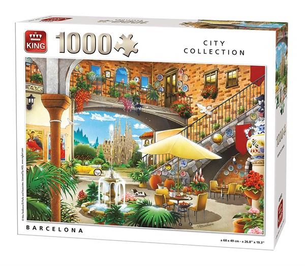 King International (55853) - "Barcelona" - 1000 brikker puslespil