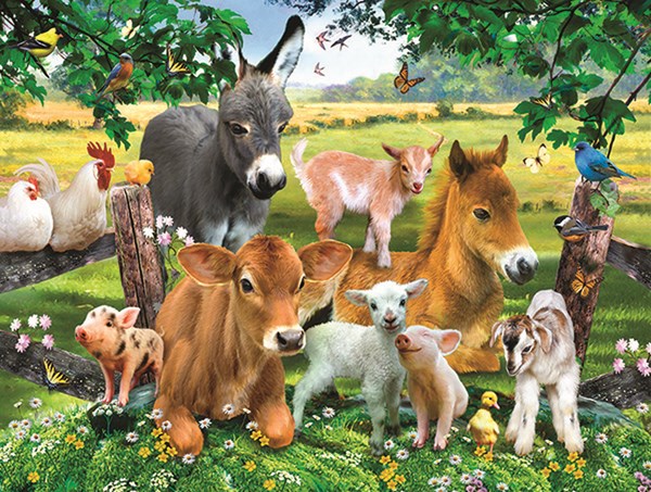 SunsOut (54906) - Howard Robinson: "On the Farmland" - 300 brikker puslespil