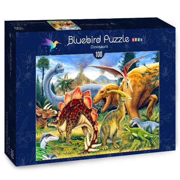 Blue Orange (70406) - Howard Robinson: "Dinosaurs" - 100 brikker puslespil