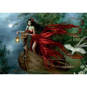 Heye (29389) - Cris Ortega: "Svaner" - 1000 brikker puslespil