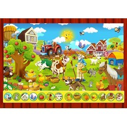 Bluebird Puzzle (70349) - "Search and Find, The Toy Factory" - 100 brikker puslespil