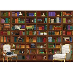 Bluebird Puzzle (70274) - Matthieu Martin: "The Vintage Library" - 2000 brikker puslespil