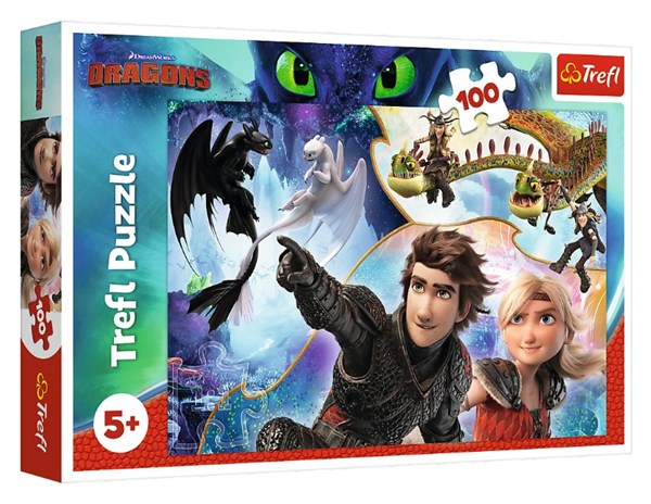 Trefl (16392) - "Dragons" - 100 brikker puslespil