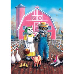 Art Puzzle (5028) - Don Roth: "Cat Farm" - 260 brikker puslespil