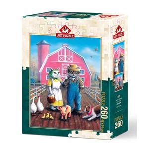 Art Puzzle (5028) - Don Roth: "Cat Farm" - 260 brikker puslespil