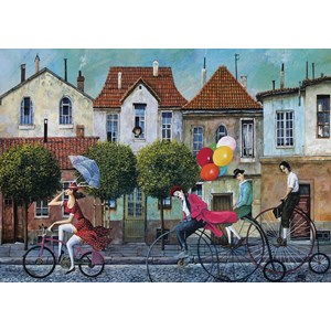 Art Puzzle (5029) - Marek Brzozowski: "Unicycling" - 260 brikker puslespil