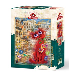 Art Puzzle (4582) - "Red Cat" - 500 brikker puslespil