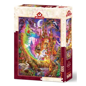 Art Puzzle (5075) - Ciro Marchetti: "Rainbow Castle" - 500 brikker puslespil