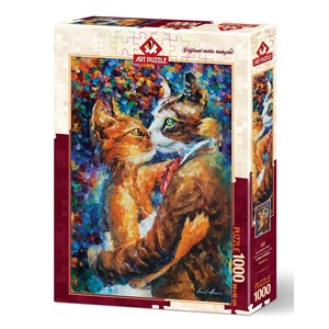 Art Puzzle (4226) - "Dance of the Cats in Love" - 1000 brikker puslespil