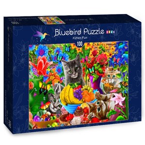 Bluebird Puzzle (70393) - Gerald Newton: "Kitten Fun" - 100 brikker puslespil