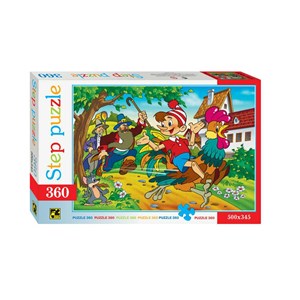 Step Puzzle (73031) - "​​Pinocchio" - 360 brikker puslespil