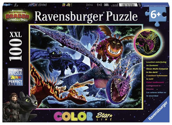 Ravensburger (13710) - "Dragon" - 100 brikker puslespil