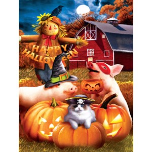 SunsOut (28810) - Tom Wood: "Happy Halloween" - 300 brikker puslespil
