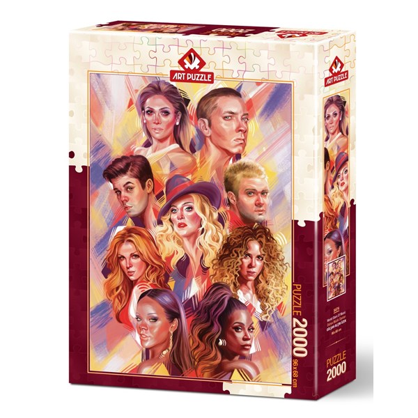 Art Puzzle (5474) - "World Music Stars" - 2000 brikker puslespil