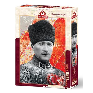 Art Puzzle (4377) - "Mustafa Kemal Atatürk" - 1000 brikker puslespil