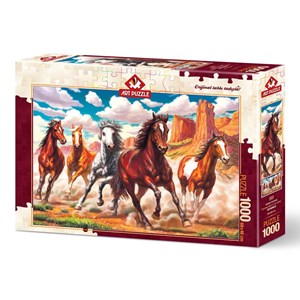 Art Puzzle (4224) - "Running Wild in the Valley" - 1000 brikker puslespil