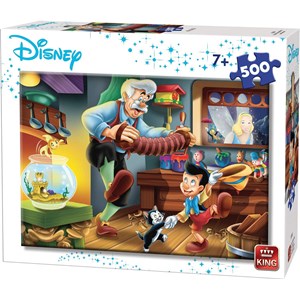 King International (55915) - "Disney, Pinocchio" - 500 brikker puslespil