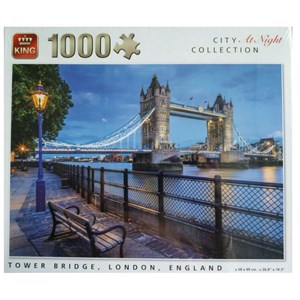 King International (55939) - "Tower Bridge, London, England" - 1000 brikker puslespil