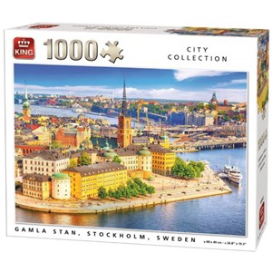 King International (55952) - "Gamla Stan, Stockholm, Sweden" - 1000 brikker puslespil