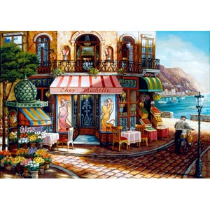 Bluebird Puzzle (70124) - "Chez Michelle" - 1000 brikker puslespil