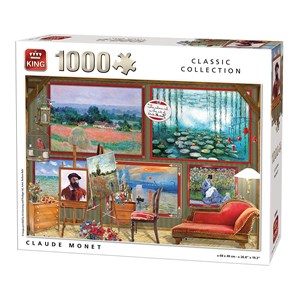 King International (55864) - "Claude Monet" - 1000 brikker puslespil