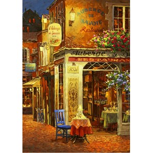 Bluebird Puzzle (70214) - Viktor Shvaiko: "Auberge de Savoie Restaurant" - 1000 brikker puslespil