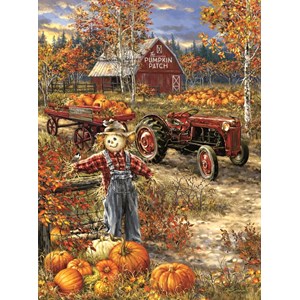 SunsOut (57144) - Dona Gelsinger: "The Pumpkin Patch Farm" - 1000 brikker puslespil