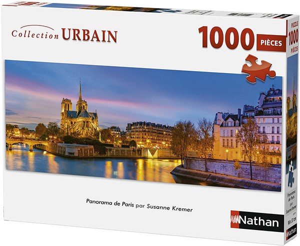 Nathan (87577) - "Paris, France" - 1000 brikker puslespil