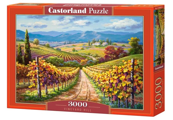 Castorland (300587) - "Vineyard hill" - 3000 brikker puslespil
